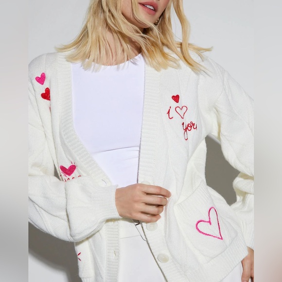 NWOT Vici Je T'aime Knit Cardigan - Picture 2 of 6